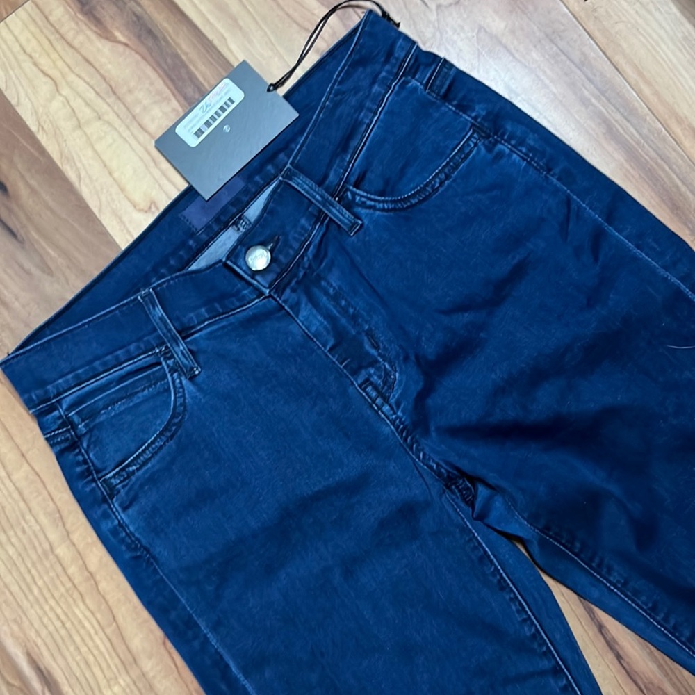 koral sateen midrise flare f170-055S-med blue jeans jegging super stretchy